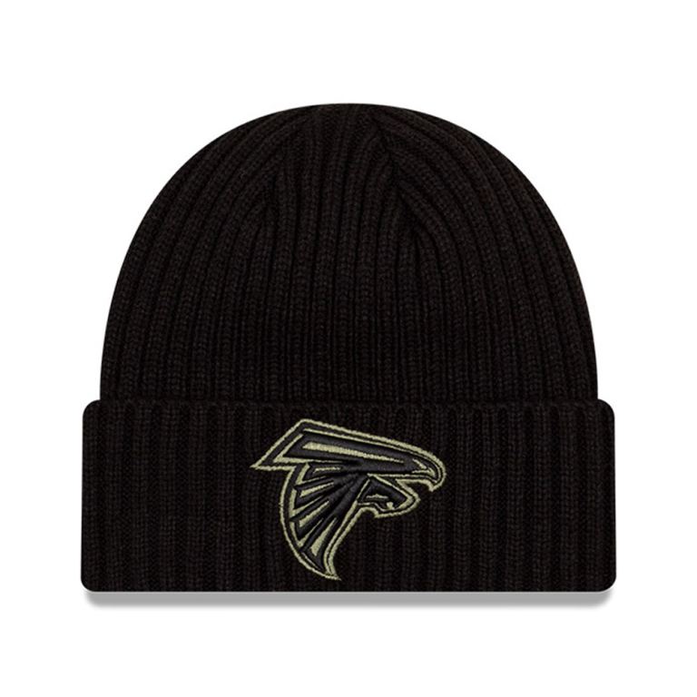 Gorras New Era Nfl Negros - Atlanta Falcons NFL Salute To Service Beanie Hat 05498KEUT